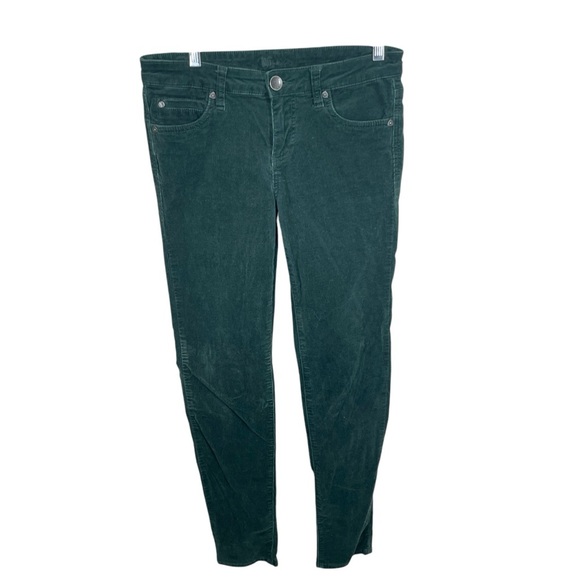 Women's Green Corduroy Jeans - Picture 1 of 9